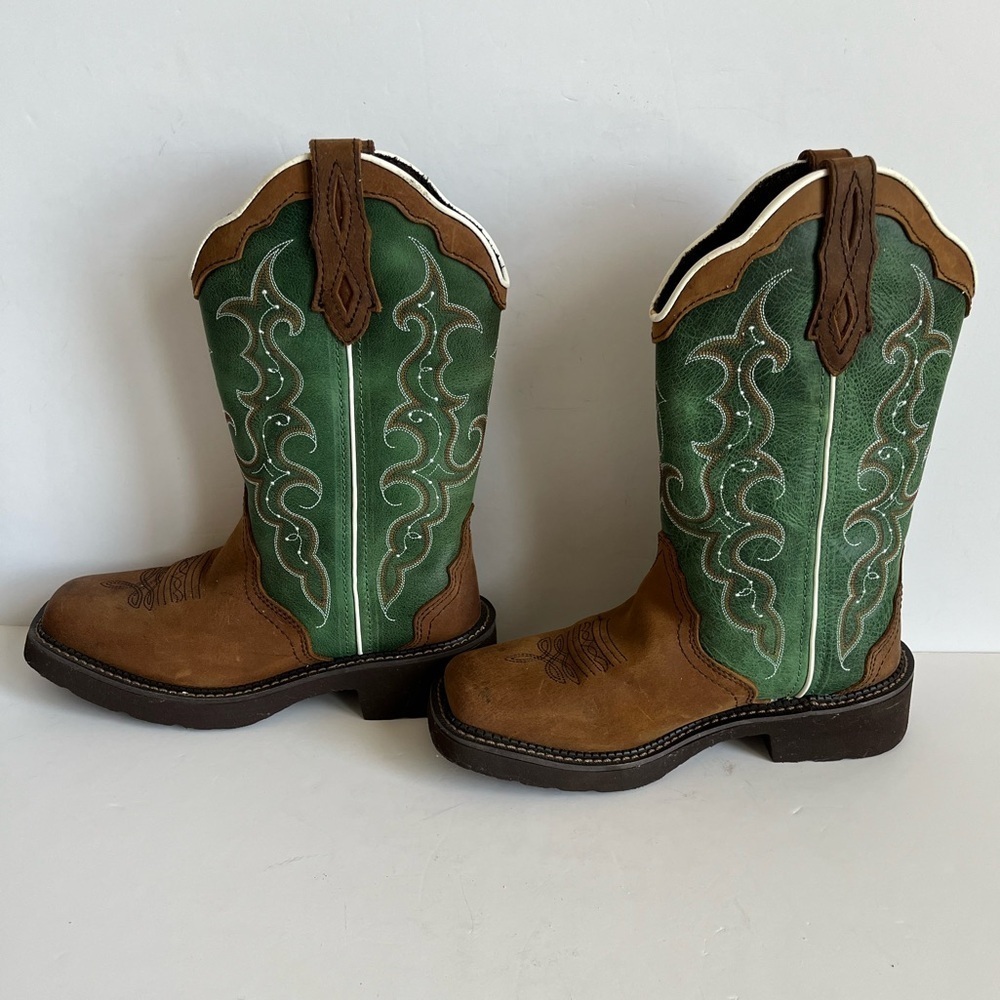 Justin Gypsy Raya Western Cowgirl Boots Brown Size 6.5 - Picture 2 of 11